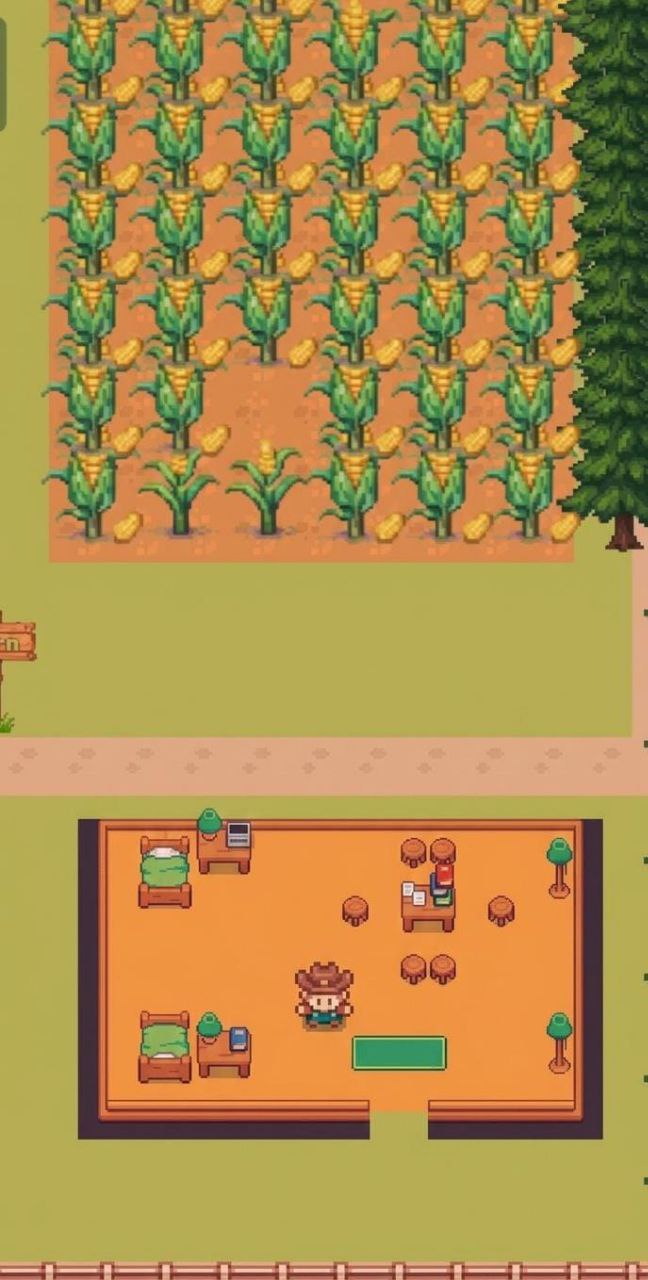 In-game scene: Corn grows tall
